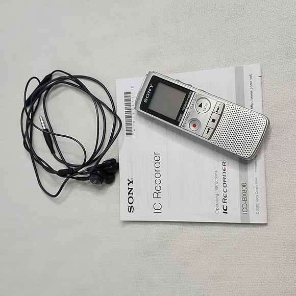 Sony ICD-BX800 Recorder, headphones and Sharp EL-W516 Calculator - Picture 9 of 17